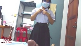 Thai College Girl And Her Friend Engage In Sexual Activity