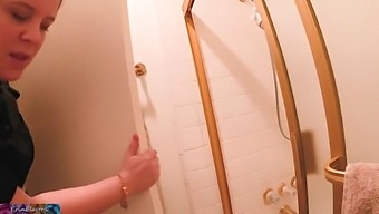 A Horny Mom Gets Wild In The Bathroom