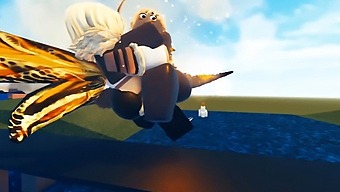 ¡mira A Estos Monstruosos Titanes Participar En Un Combate Erótico En Una Plataforma Virtual! ¡te Encantará Verlos En Acción!