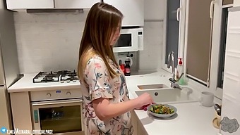 Stepmom'S Encouraging Words Lead To A Sensual Handjob And Blowjob